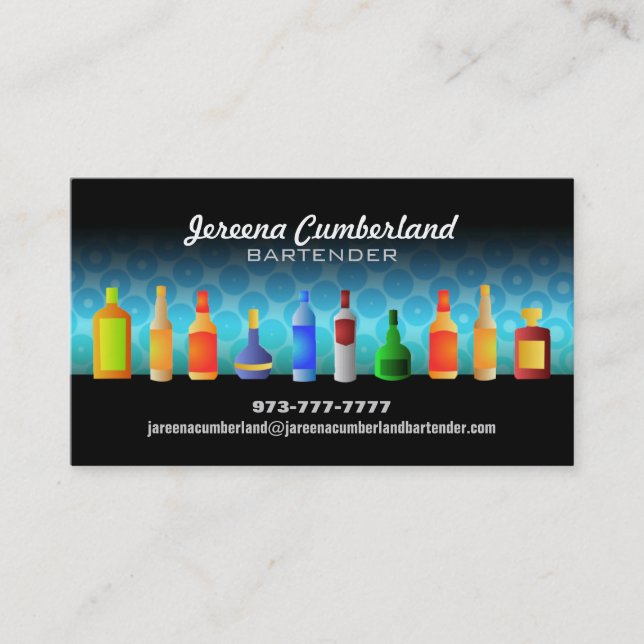 Bartender Business Cards (Front)