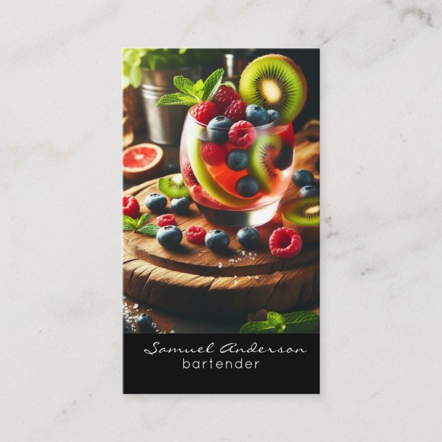 Bartender Business Cards (Front)