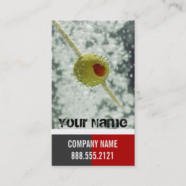 Bartender Business Cards (Front)