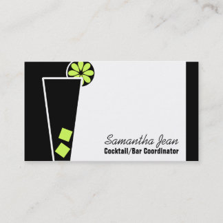 Bartender Cocktail Coordinator Business Card