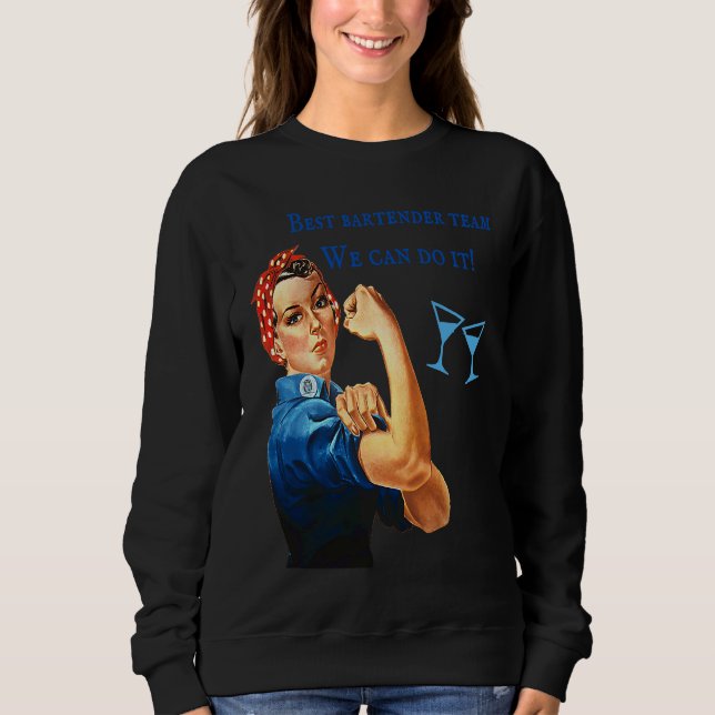 Bartender Employee Best Team Funny Woman T Mixolog Sweatshirt (Front)