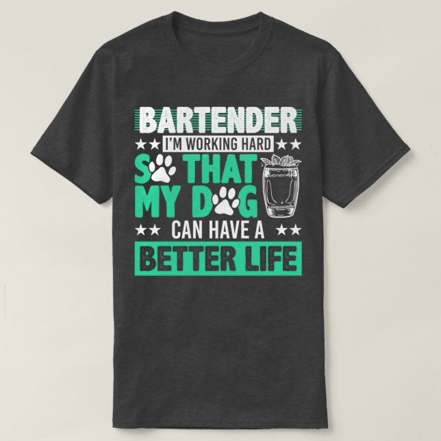 Bartender Funny 7 T-Shirt (Design Front)