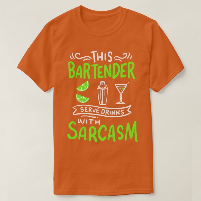 Bartender Funny Bartender T-Shirt (Design Front)