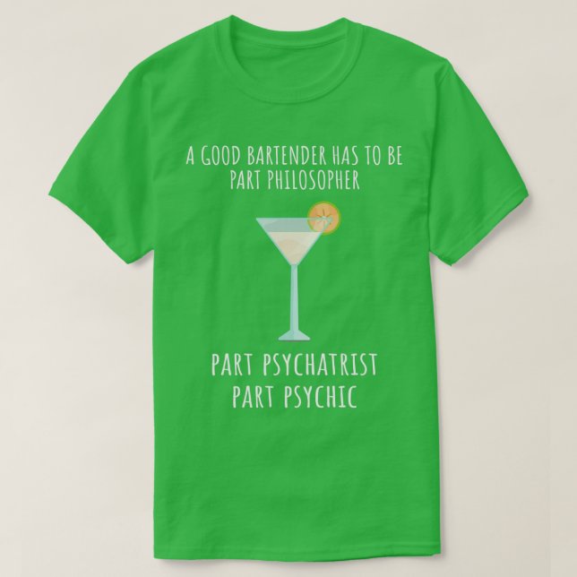 Bartender Funny Saying 21 T-Shirt (Design Front)