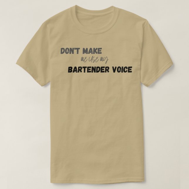Bartender gift for coworkers funny present idea t T-Shirt (Design Front)