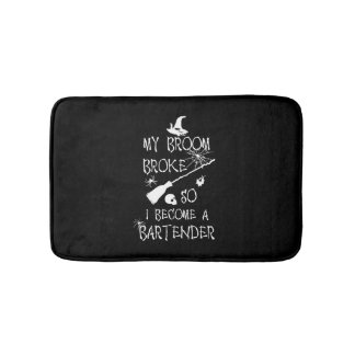 Bartender Halloween Bath Mat
