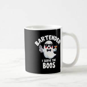 Bartender Halloween Costume I Serve The Boos Men W Coffee Mug
