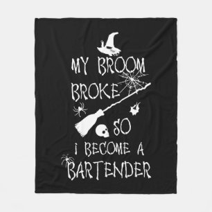 Bartender Halloween Fleece Blanket