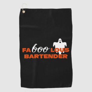 Bartender Halloween Golf Towel