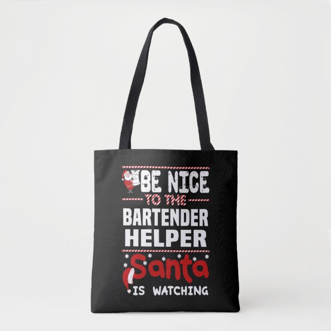 Bartender Helper Tote Bag (Front)
