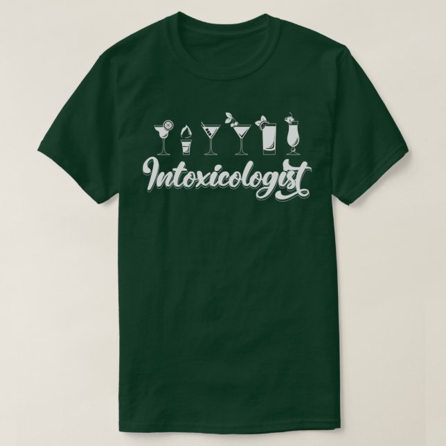 Bartender Intoxicologist T-Shirt (Design Front)