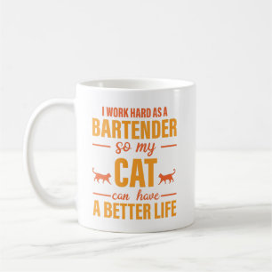 Bartender Love For Cat Coffee Mug