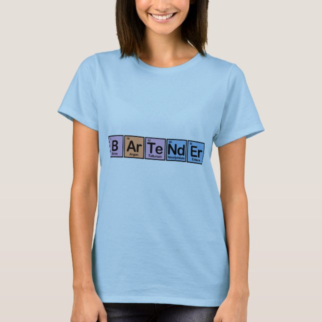 Bartender made of Elements T-Shirt (Front)