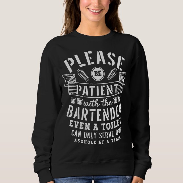 Bartender Mixologist Cocktail Bartending Barman Ba Sweatshirt (Front)