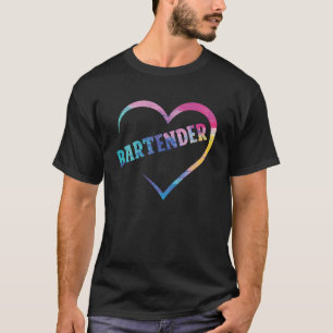 Bartender Mixologist Heart Bartender T-Shirt