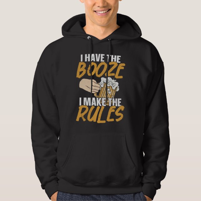 Bartender Mixologist I Have The Booze I Make The R Hoodie (Front)