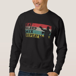 Bartender Mixologist Retro Vintage Eat Sleep Mix R Sweatshirt