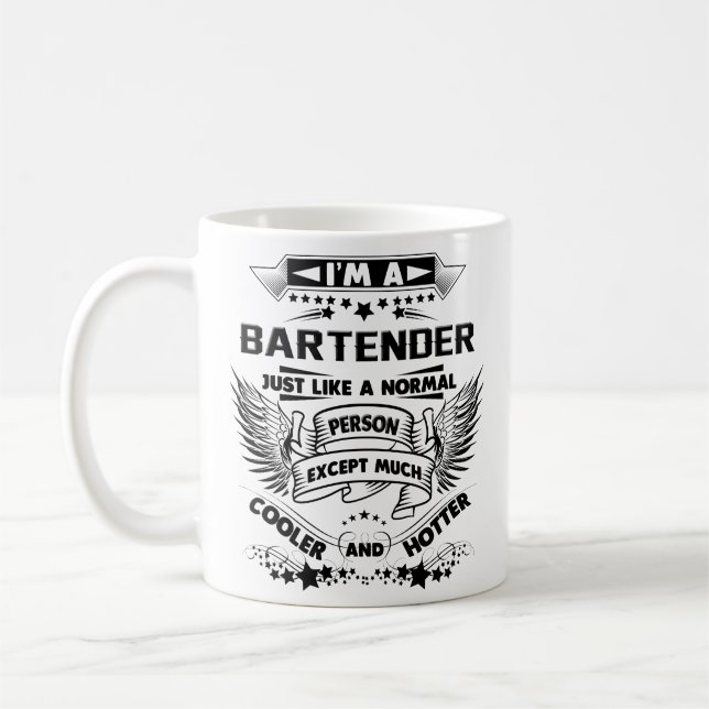 Bartender Mug Bartending Coffee Mugs Best Gifts (Left)