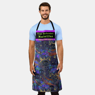 Bartender Name Your Poison Personalised Apron
