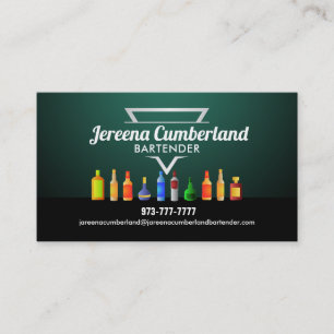 Bartender Slogans Business Cards