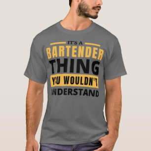 BARTENDER Sticker T-Shirt