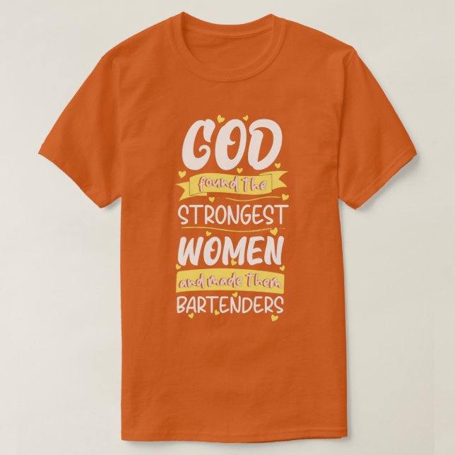Bartender Woman T-Shirt (Design Front)