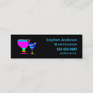Bartenders Cocktails Business Cards