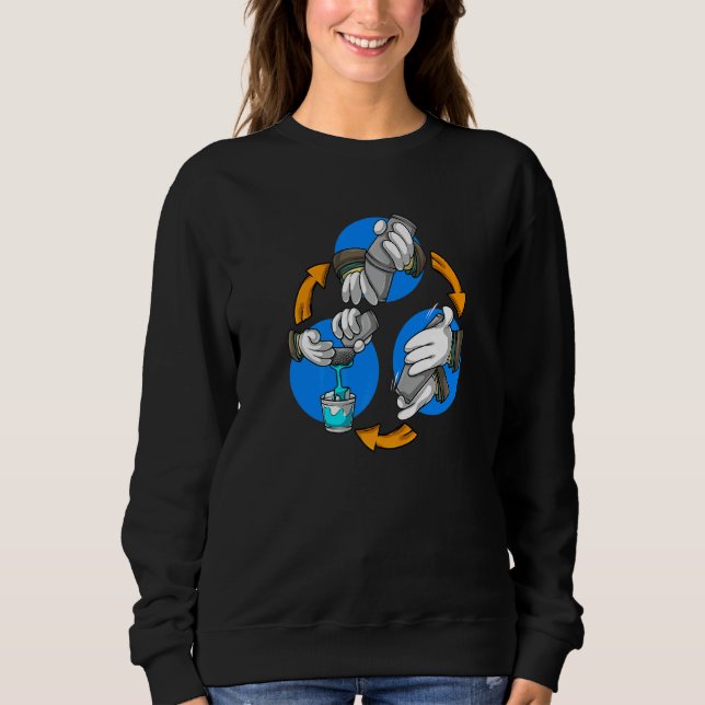 Bartending Bartender Cocktail Mixing Barman Barkee Sweatshirt (Front)