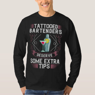 Bartending Shaker Mixing Cocktail Bartender T-Shirt