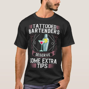 Bartending Shaker Mixing Cocktail Bartender T-Shirt