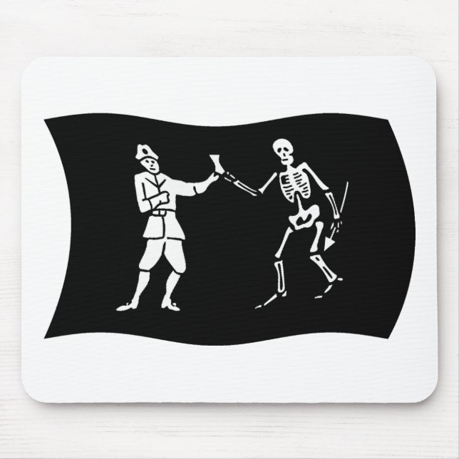Bartholomew Roberts Flag Mousepad (Front)