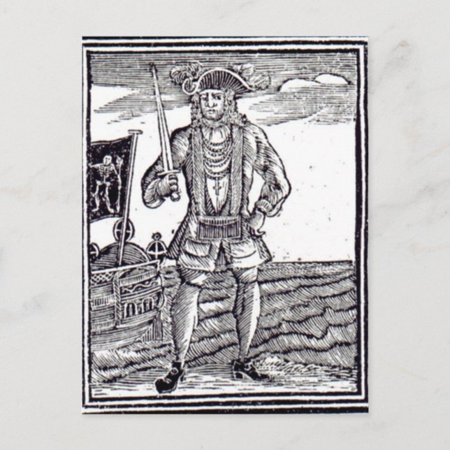 Bartholomew Roberts Postcard (Front)