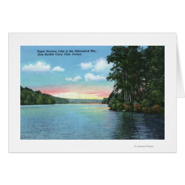 Bartlett Carry Club View of Upper Saranac Lake (Front Horizontal)