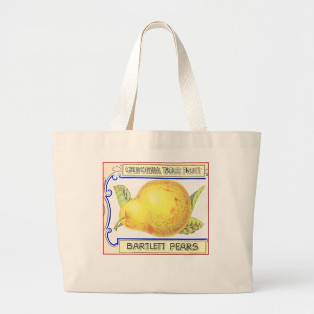 BARTLETT PEARS LARGE TOTE BAG (Front)