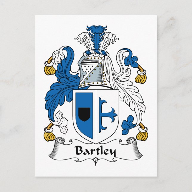 Bartley Family Crest Postcard (Front)