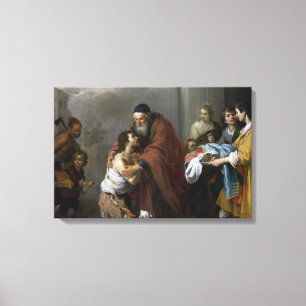 Bartolome Esteban Murillo-Return of the Prodigal Canvas Print