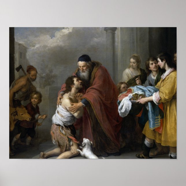 Bartolome Esteban Murillo-Return of the Prodigal Poster (Front)