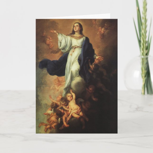Bartolome Murillo - Assumption of the Virgin Holiday Card (Front)