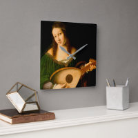 Bartolomeo Veneto Lady Playing Lute Portrait Art