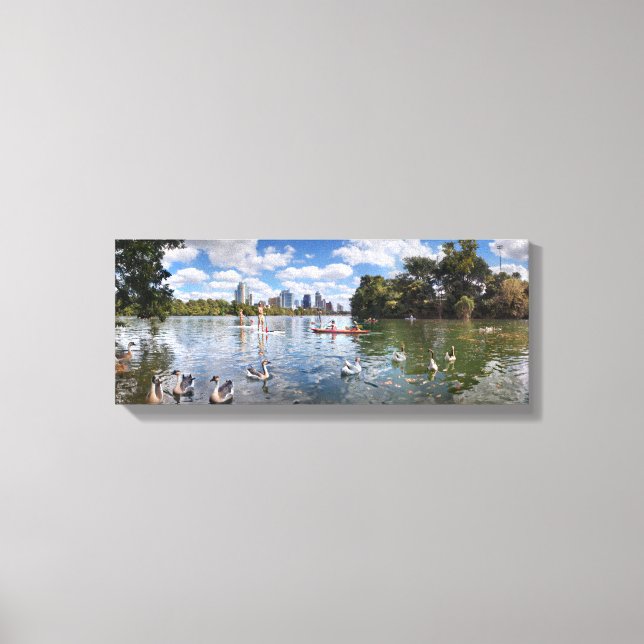 Barton Creek at Lady Bird Lake - Austin, Texas Canvas Print (Front)
