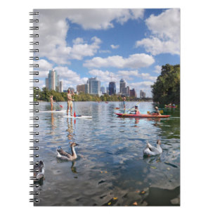 Barton Creek at Lady Bird Lake - Austin, Texas Spiral Notebook
