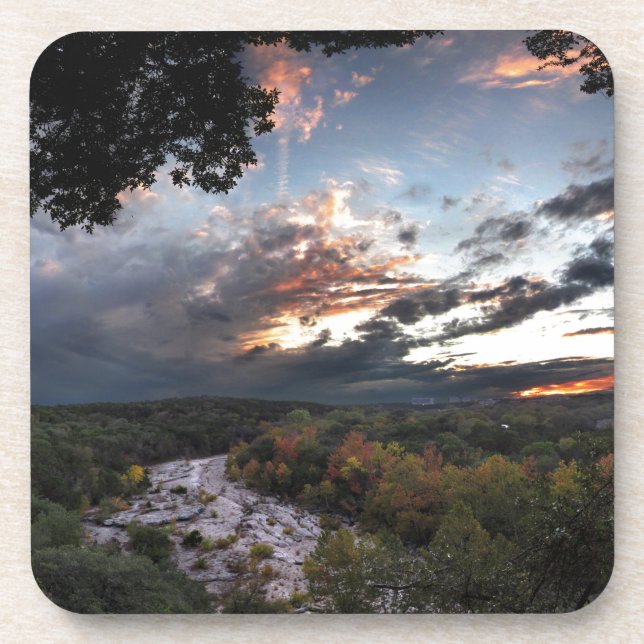 Barton Creek Sunset - Austin, Texas Coaster (Front)
