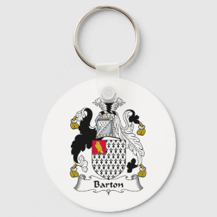 Barton Family Crest Key Ring