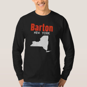 Barton New York Usa State America Travel New Yorke T-Shirt