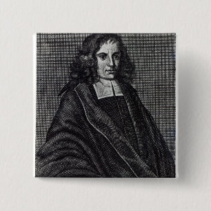 Baruch de Spinoza 15 Cm Square Badge