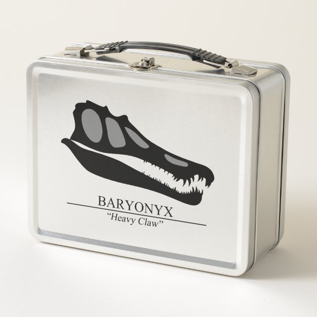 Baryonyx Skull Metal Lunch Box (Front)