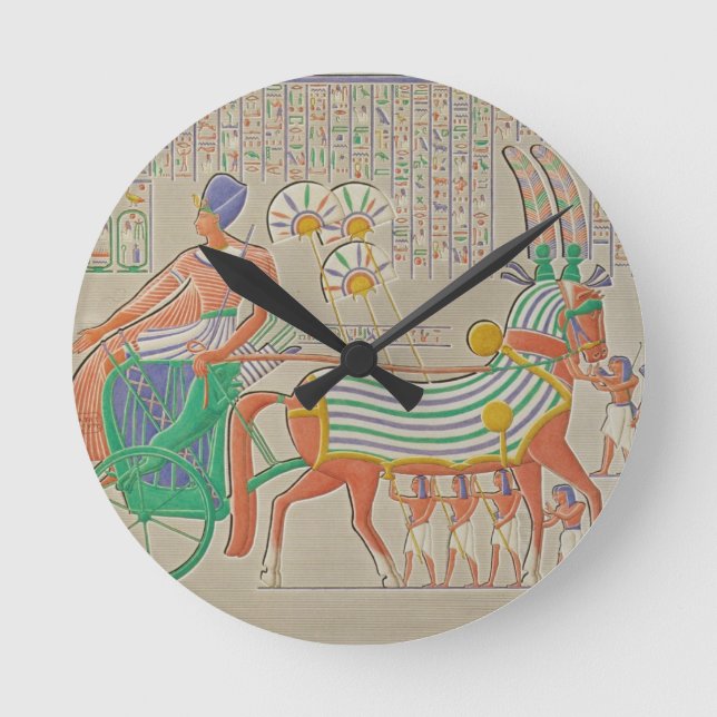 Bas-relief at Medynet-Abou, Palace of the Kings at Round Clock (Front)