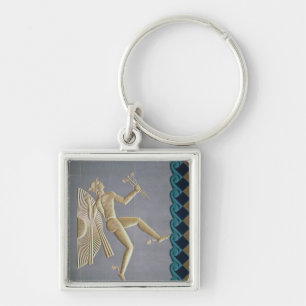 Bas-relief depicting Mercury Key Ring