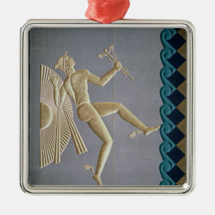 Bas-relief depicting Mercury Metal Tree Decoration