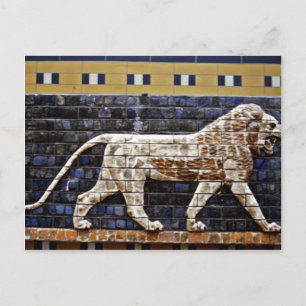 Bas Relief, Ishtar Lion Gate - Istanbul Postcard